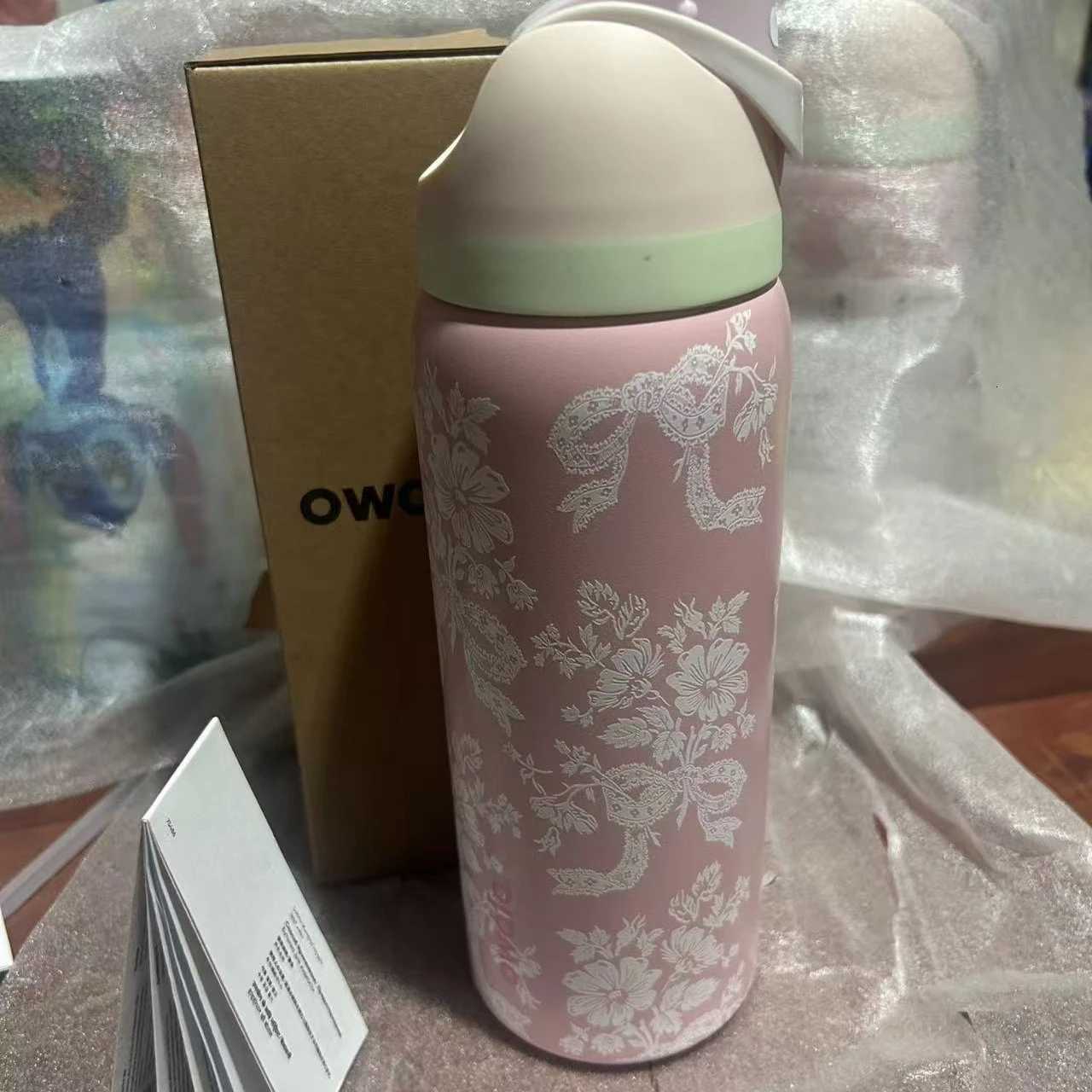 Fashionable cup Creative 32oz -Up Lid Stainless Steel Water Bottle with Straw Insated Leak-Proof Fashionable Outdoor Travel Cup Y251110