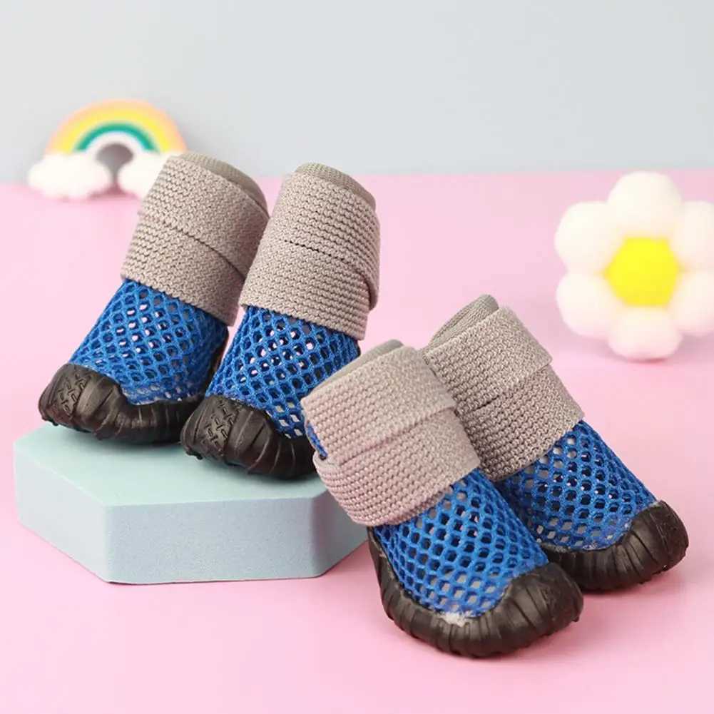 4 cute pet foot covers breathable waterproof multi-purpose summer dog teddy shoes T2504010