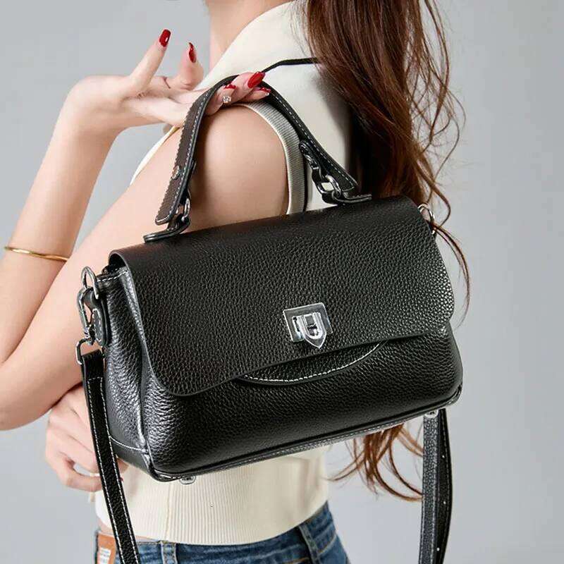 Genuine Leather Women's Luxury Designer Crossbody Bags High Quality Cowhide Women Shoulder Bag Female Handbags M8863
