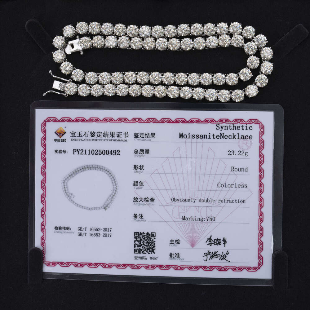 2mm 3mm 4mm 5mm 6.5mm 7mm 7.5mm 8mm Silver S925 Chain VVS Moissanite Diamond Fashion Tennis Chain