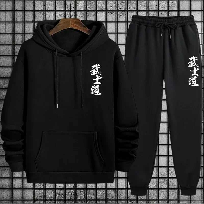 2025 New Arrival Mens Sportswear Hoodie Pants Urban Casual Sport Jogging Suit Autumn Winter Male Fashion Sweatshirt Tracksuit W251110