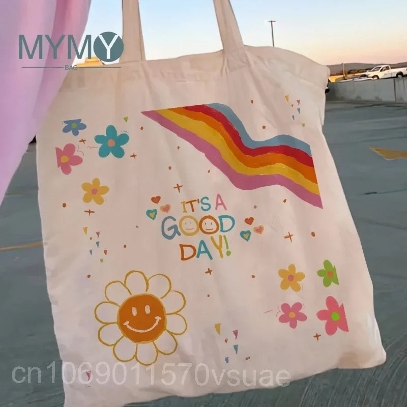 Women Shopper This Bag Is Full of Shit I Love Canvas Shoulder Bags Students Lovely Large Capacity Casual Tote Handbag 251110