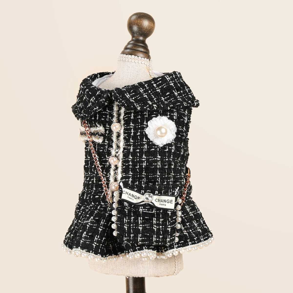 Pet Clothes Cat Dog Dress Main Style with Backpack Autumn and Winter Thickened Warm Clothing J251110