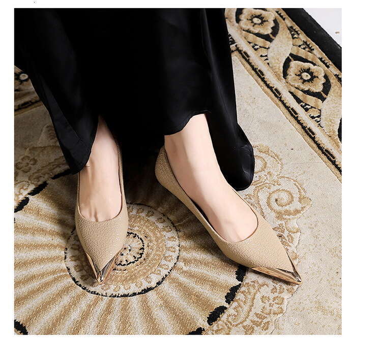 4.5/9.5cm Heels Banquet stiletto Designer Shoe Women's Slimming kitten heels Metal Pointed Toe work Shoes