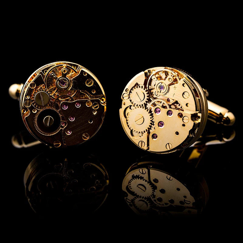 KFLK Gold-color mechanical high quality mens cufflinks wedding gifts cuff links button arrival guests 250409