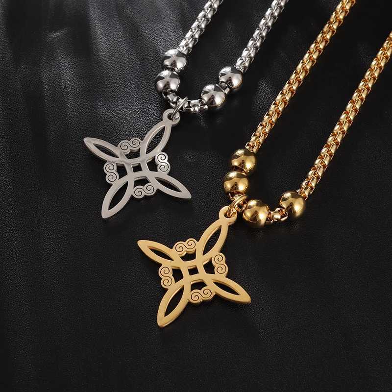 Witch Knot Bracelet Stainless Steel Celtic Knot Witchy Symbols Layered Bracelet Adjustable Charm Bracelet for Men Women GirlsT251110