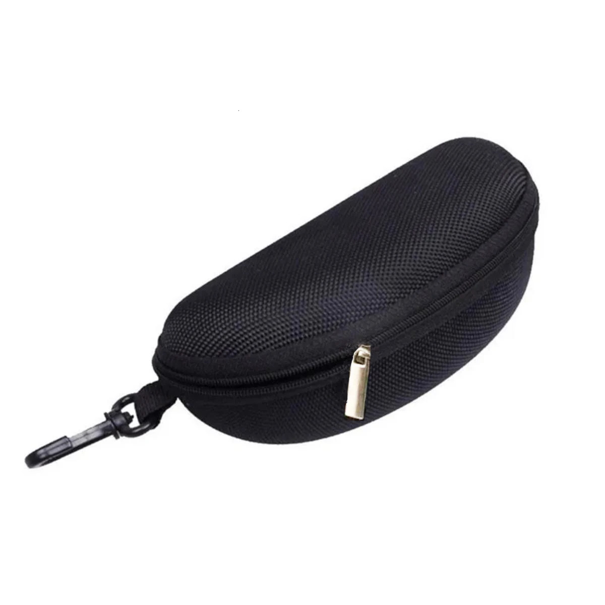 1 simple black glasses case portable sunglasses storage box durable protective container sports travel accessories 250410
