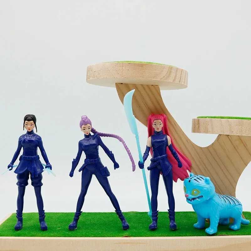 K-pop Demon Hunters Action Figure Toy Derpys Tiger Rumi Mira Zoey Sussy Figurine Doll For Fans Christmas Children Surprise Gift X251110