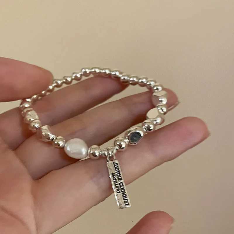 925 Sterling Silver Pearl Bracelets for Women Trend Irregular Luxury Broken Silver Pearl Chain Bracelets Party Jewelry GiftT251110