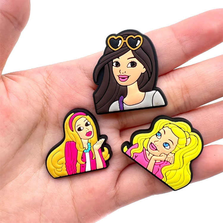 fast ship girl cartoon shoe charms wholesale shoe part accessories high qualtiy decoration buckle for bag bracelet wristband