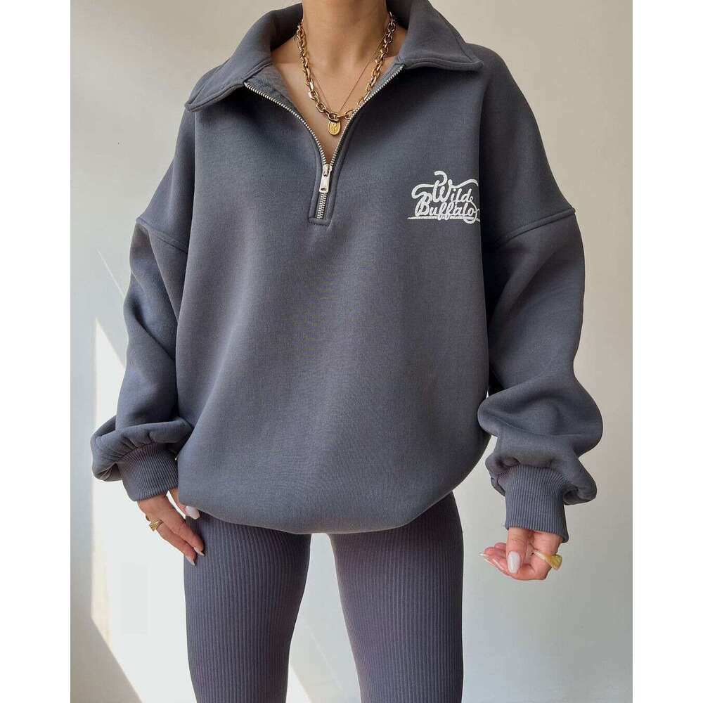 2024 New Printed Long Sleeve Hoodie for Autumn and Winter Versatile Veet
