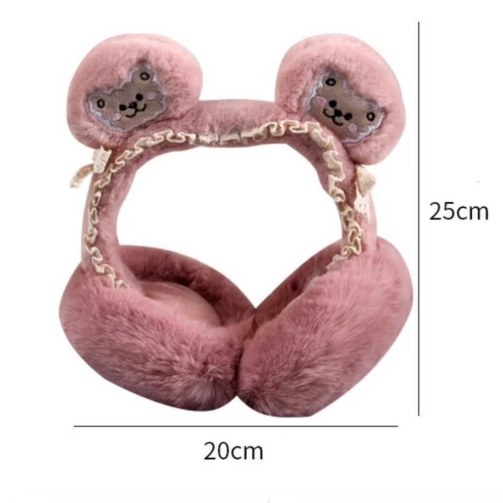 Christmas Gifts Rabbit Ear Cute Bear Ears Earmuffs Soft Ear Cover Keep Warm Cold Protection Folding Earflap Outdoor W251110