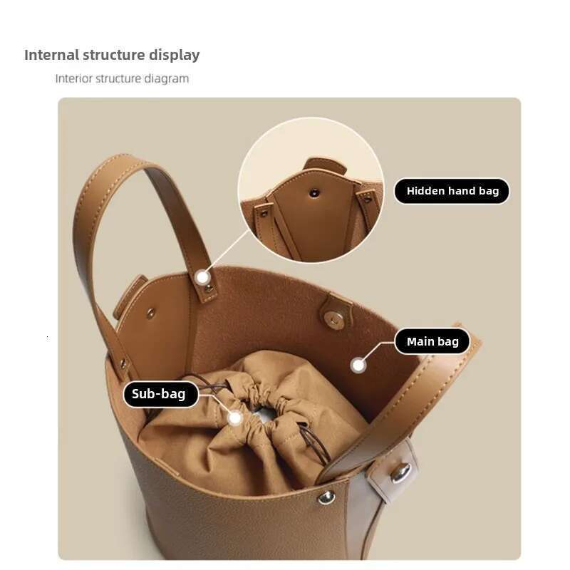 2025 Spring And Summer New Commuter Bucket Women's Bag Large Capacity High-End Shoulder Handbag Designer Bags