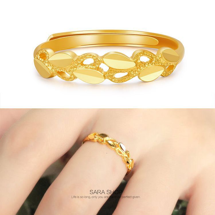 Adjustable Open Fashion Ring Gold-plated Ring For Women, Designer Ring Ins Style, Niche High-end Crown Wedding Ring For Men And Couples