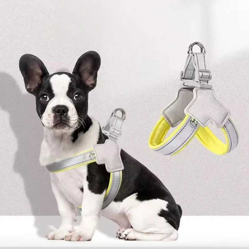 Pet dog leash vest-style pet chest harness dog walking rope small medium and large dogs outdoor dog walking traction supplies J251110