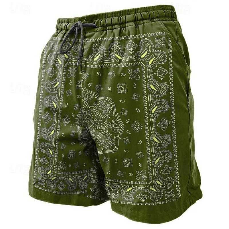 Summer Paisley Pattern Beach Shorts Mens Vacation Leisure Lottery 3D Printed Board Shorts Retro Street Fashion Swimmers X250410