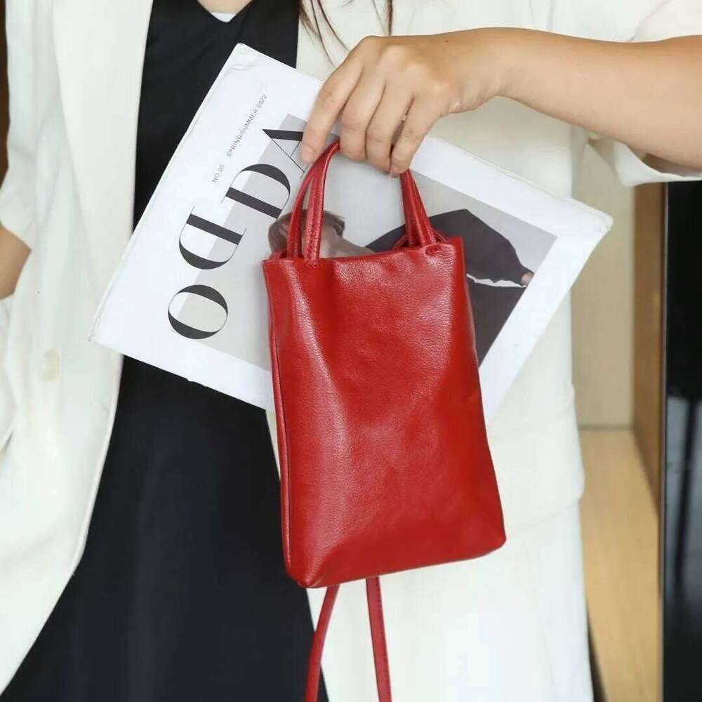 designer bag tote bag 2025 New Genuine Leather Mobile Phone Crossbody Handbag Shoulder Bag