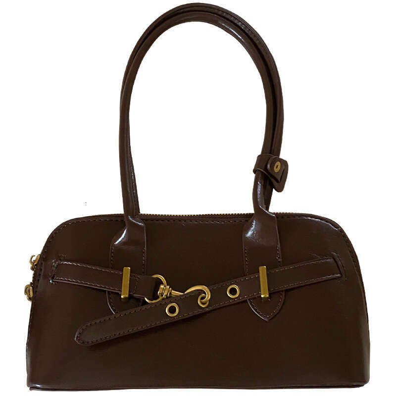 Handheld Underarm New Korean Version Ins Female Niche Design Texture High-end Feel Shoulder Bowling Bag