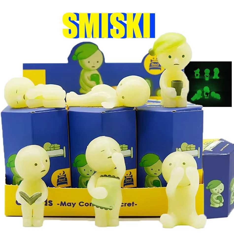 Hot SMISKI Blind Box Work Serie Mystery Box Noctilucent Action Figures Decoration Fans Children Birthday Gifts Toys C251110