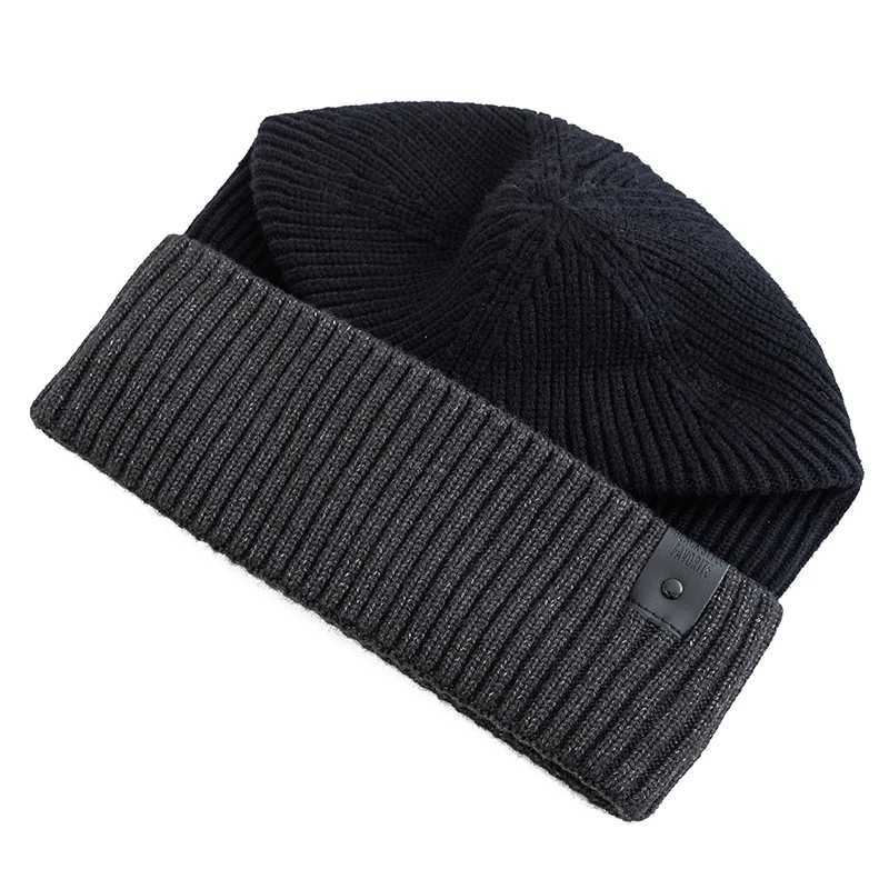 New Unisex Winter Hat Fleece Lined Warm Cap Stylish Soft Beanie Hat For Men Women Outdoor Thicken Ski Sports Knitted HatXJ251110