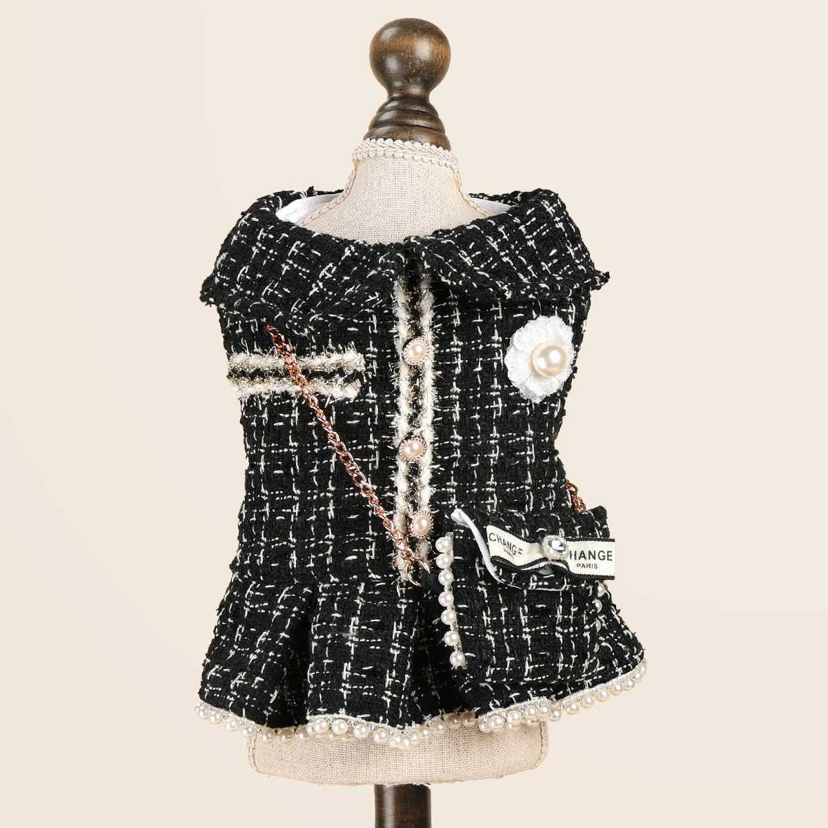 Pet Clothes Cat Dog Dress Main Style with Backpack Autumn and Winter Thickened Warm Clothing J251110