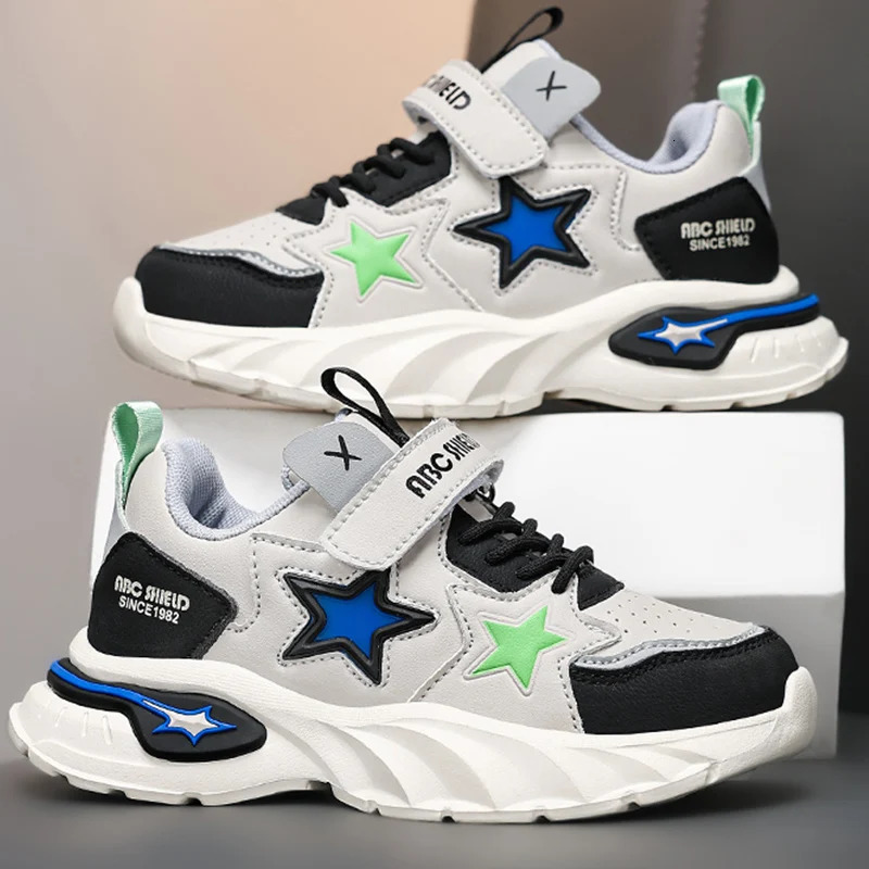 Childrens sports shoes girls cute leather breathable and comfortable lightweight fashion sports shoes childrens flat running shoes 250403