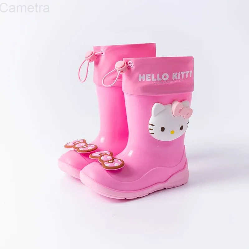 Sanrio Kuromi Cinnamoroll Anime Kawaii Summer Children Rain Boots Cute Cartoon My Melody Water Proof Shoes Gifts for Girls Boys H251110