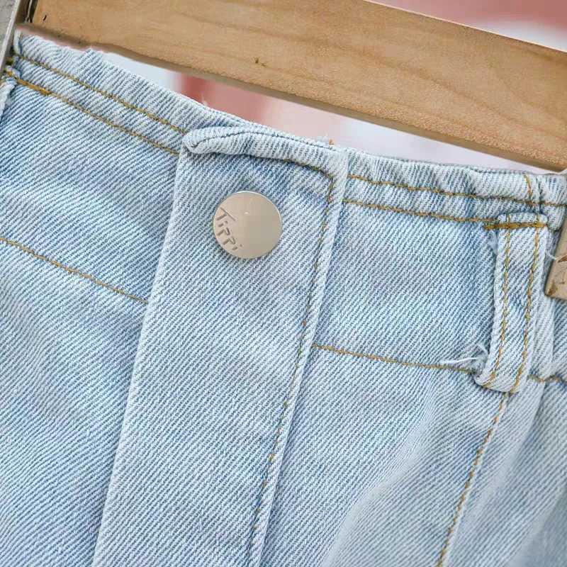 Childrens shorts lace denim jeans shorts childrens clothing for girls aged 3 to 7 summer clothing for young children girls baby shorts Z250410