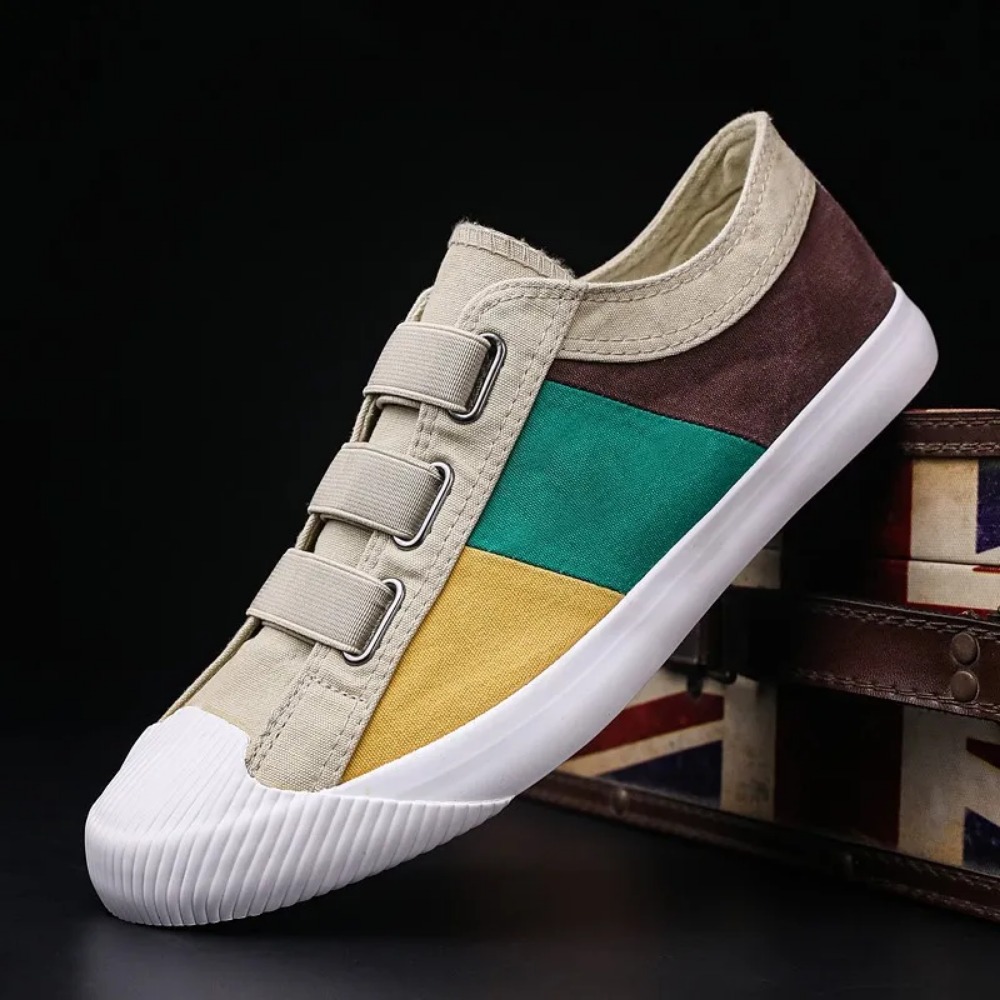Breathable Casual Lace-Up Mens Canvas Footwear - Ideal for Daily Wear