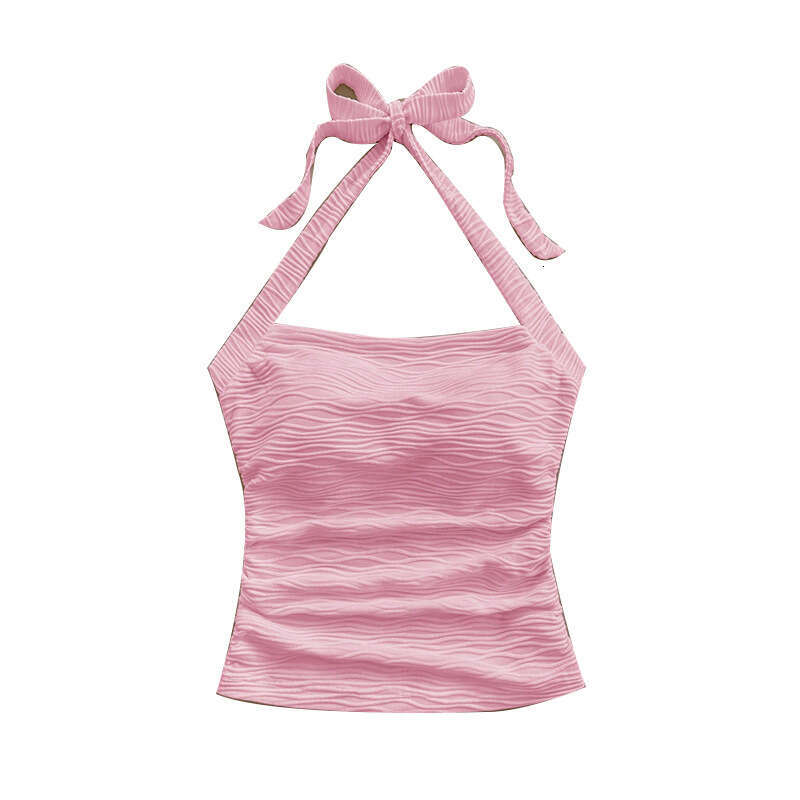 Rui Chuo Cross-Border Foreign Trade European and American Sexy Camisole 2025 Summer Beach Vacation Style Lace-Up Strap Top Women's Clothing