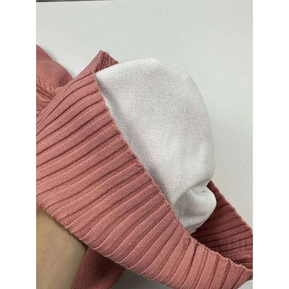 Winter Thicken Plush Velvet Lined Sweater Dress Women's Fall Half Turtleneck Rib Knit Bottom Dresses Elegant Warm Vestido Midi