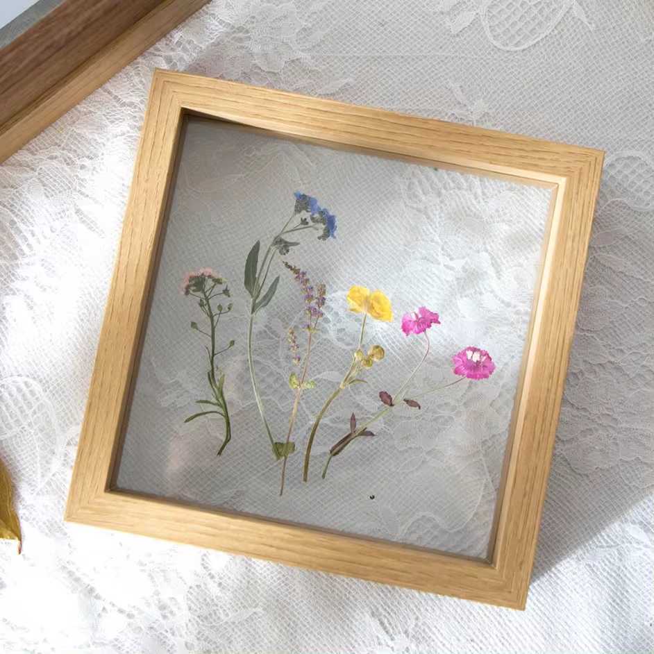 Wood Specimen With Real Glass FramePicture For Wedding Picture Frame Desktop Photo Decor L251110 H260306