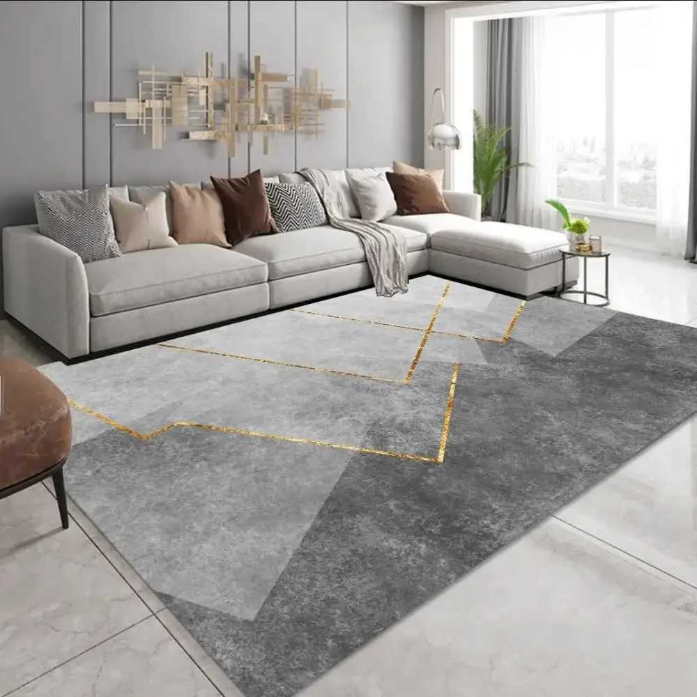 Nordic Geometric Checker Area Rug Ins Style Living Room Carpet for Sofa Coffee Table Bedroom Floor Mat Decor Y251110