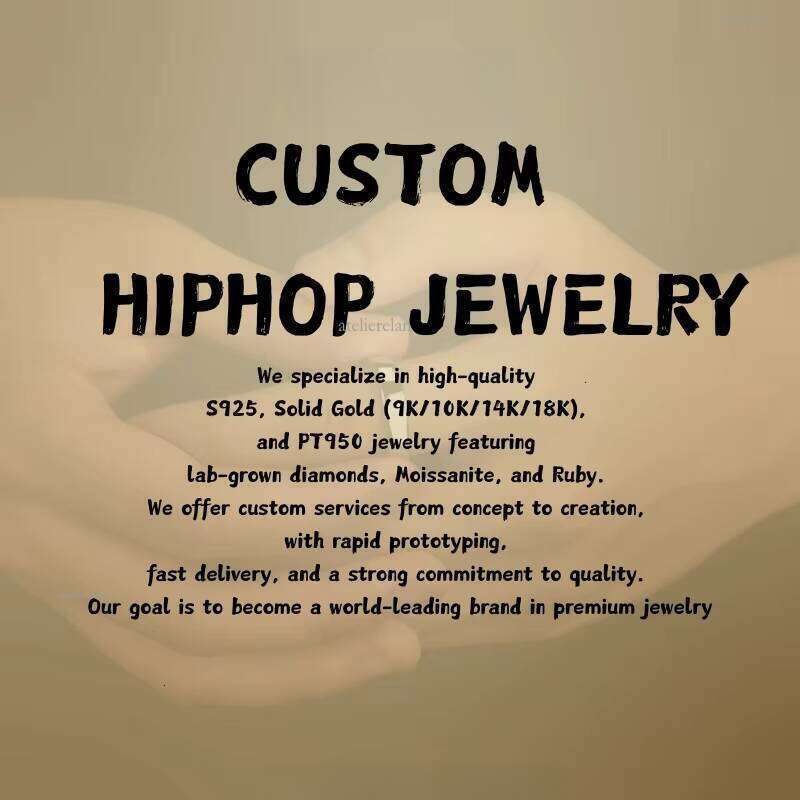 Men's Fashion Custom Made Hip Hop Jewelry 925 Silver VVS GRA Certificate Silicon Stone Ring