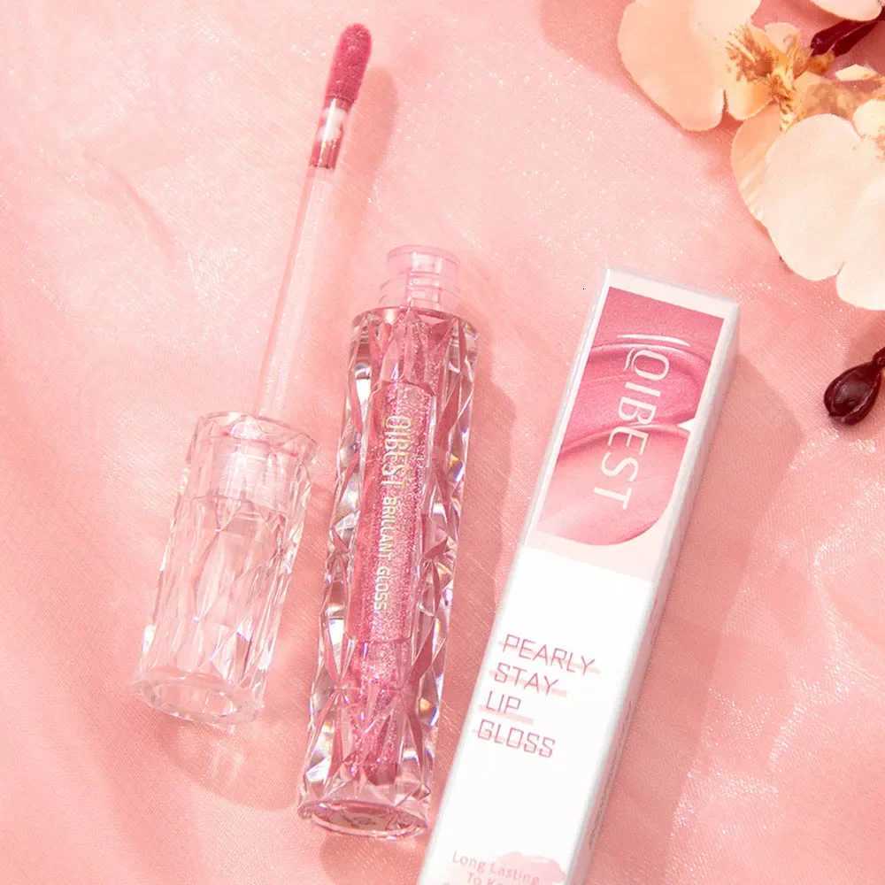 QIBEST Diamond Liquid Lipstick Moisturizing Lasting Purple Sparkling Waterproof Lip Gloss Matte Glitter Lipstick Korean MakeupT251110