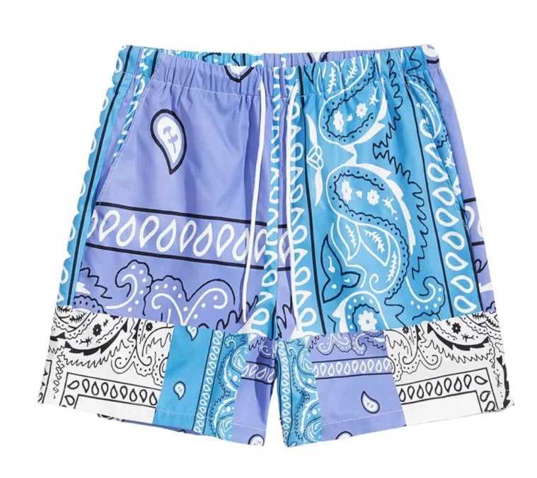 New 3D printing arrives at Bandana fashion mens and womens Crewneck hip-hop shorts Plus size S-7XL all season casual summer X250410