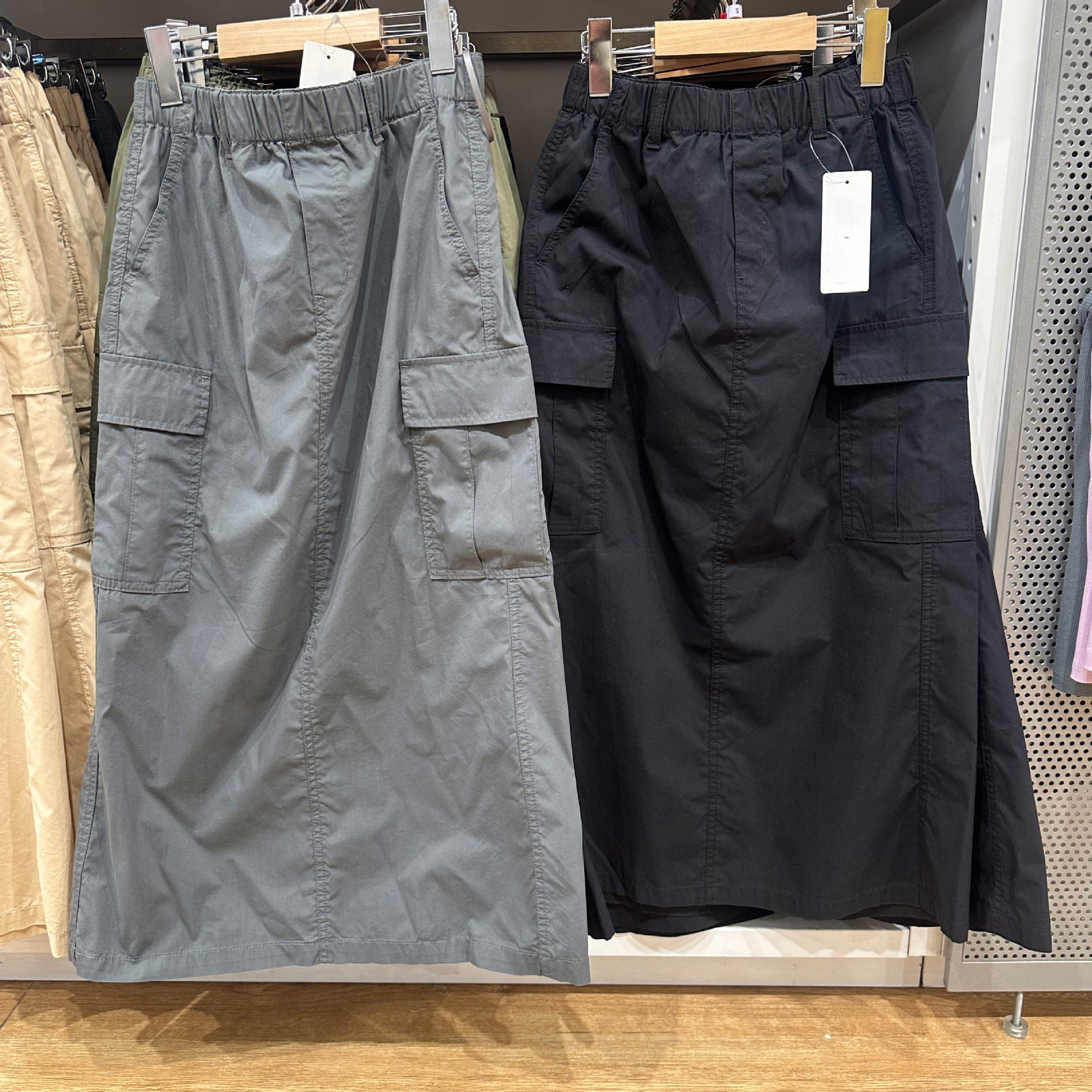 Japanese Single 2024 Spring Summer Casual Workwear Skirt Women Back Slit Straight Mid-Length Slimming Half Skirt 464890 210309