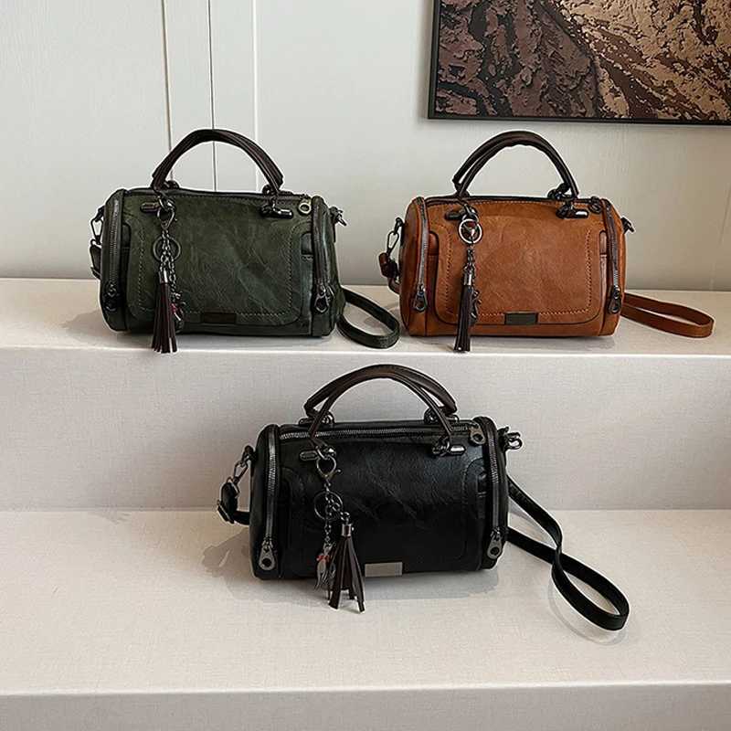 Women Crossbody Bag Pillow Bags Big Capacity Fashion Single Shoulder Bags Vintage All Match Boston Crossbody Bags K251110