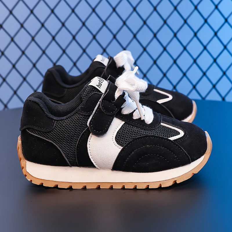 2025 New Girls Sports Shoes Fashion Design Breathable Mesh Anti-Slip Kids Casual Shoes High-Top Classic Childrens Boy SneakersT251110