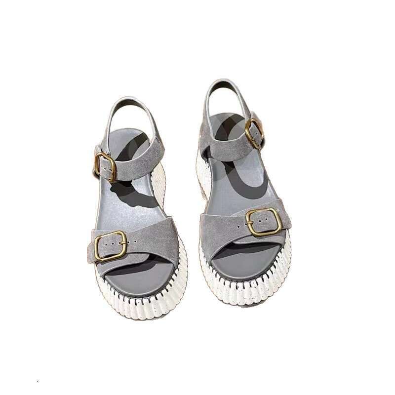 25 Summer New Thick-Soled Height-Increasing Sandals For Women, Waterproof Platform Wedge Open-Toe High Heels, Comfortable Trendy Shoes, High-End Desig