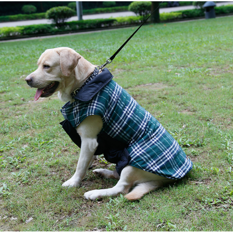 Dog Coats Jackets Designer Warm Wear both sides Waterproof Winter Coat Plaid Clothes Pet Dogs Cold Weather Coats Cozy Snow Jacket Vest for Small Mediu