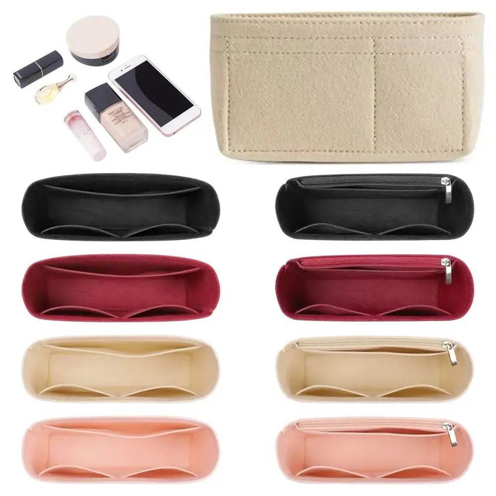 Multi-Pocket Bag The Liner Bag Felt Purse Insert Handbag Liner Bag Organizer for Mini Bag Storage Bag 251110