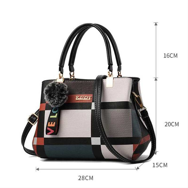 Elegant Designer Handbags Women Bags Messenger PU Leather Crossbody Bags Hairball tassen Girls Shoulder Bag Top-hand Tote Bag K251110