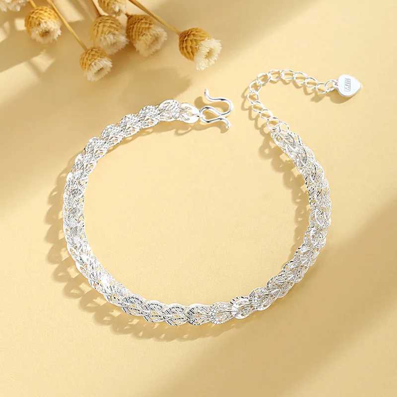Luxury 925 Sterling Silver Hollowed Phoenix Tail Bracelet for Women Retro Elegant Charm Bracelets Original Party JewelryT251110