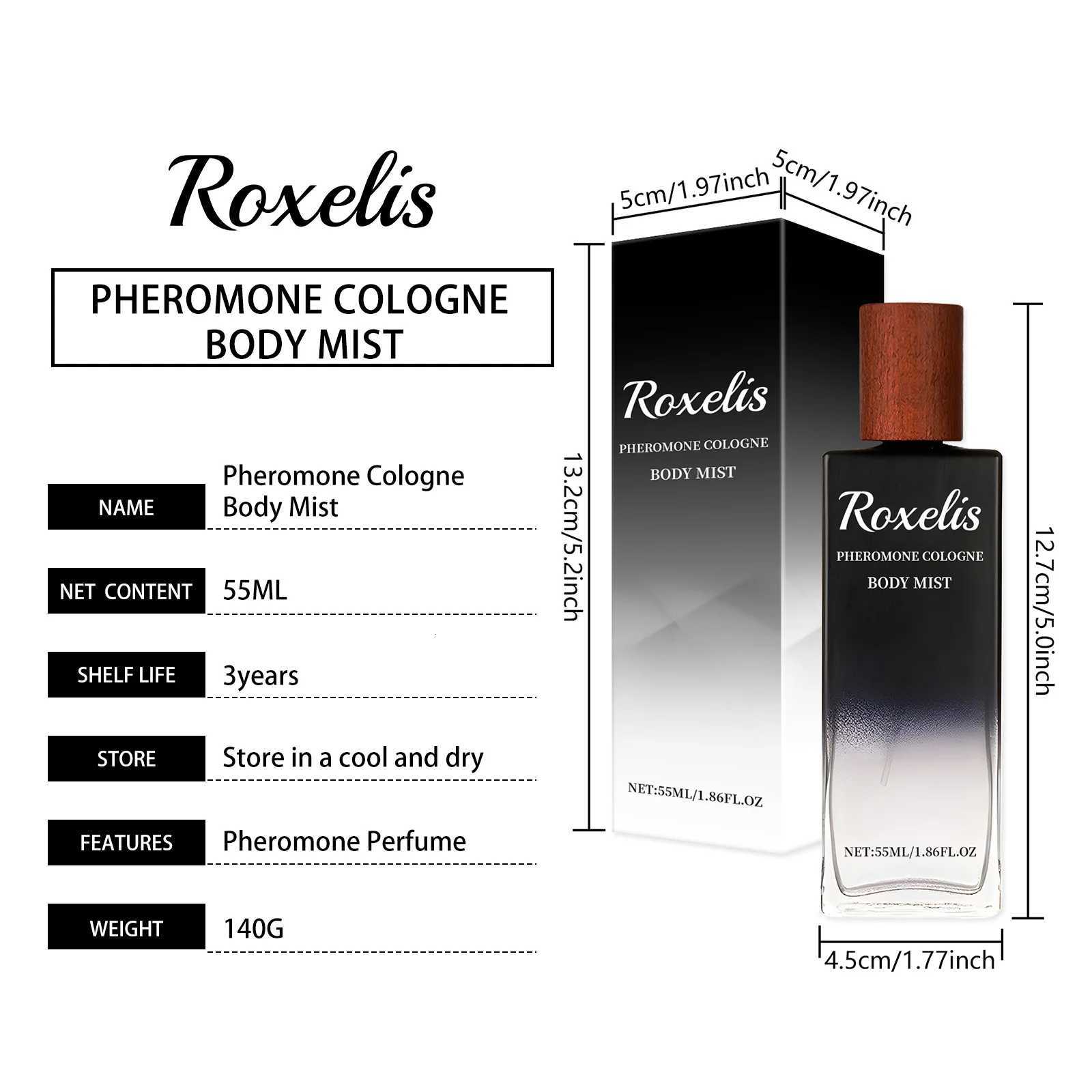 Roxelis 55ml Cologne Perfume Lasting Charming Spray Light Elegant Fragrance for Men Daily Dating Romantic Cologne Perfume X251110