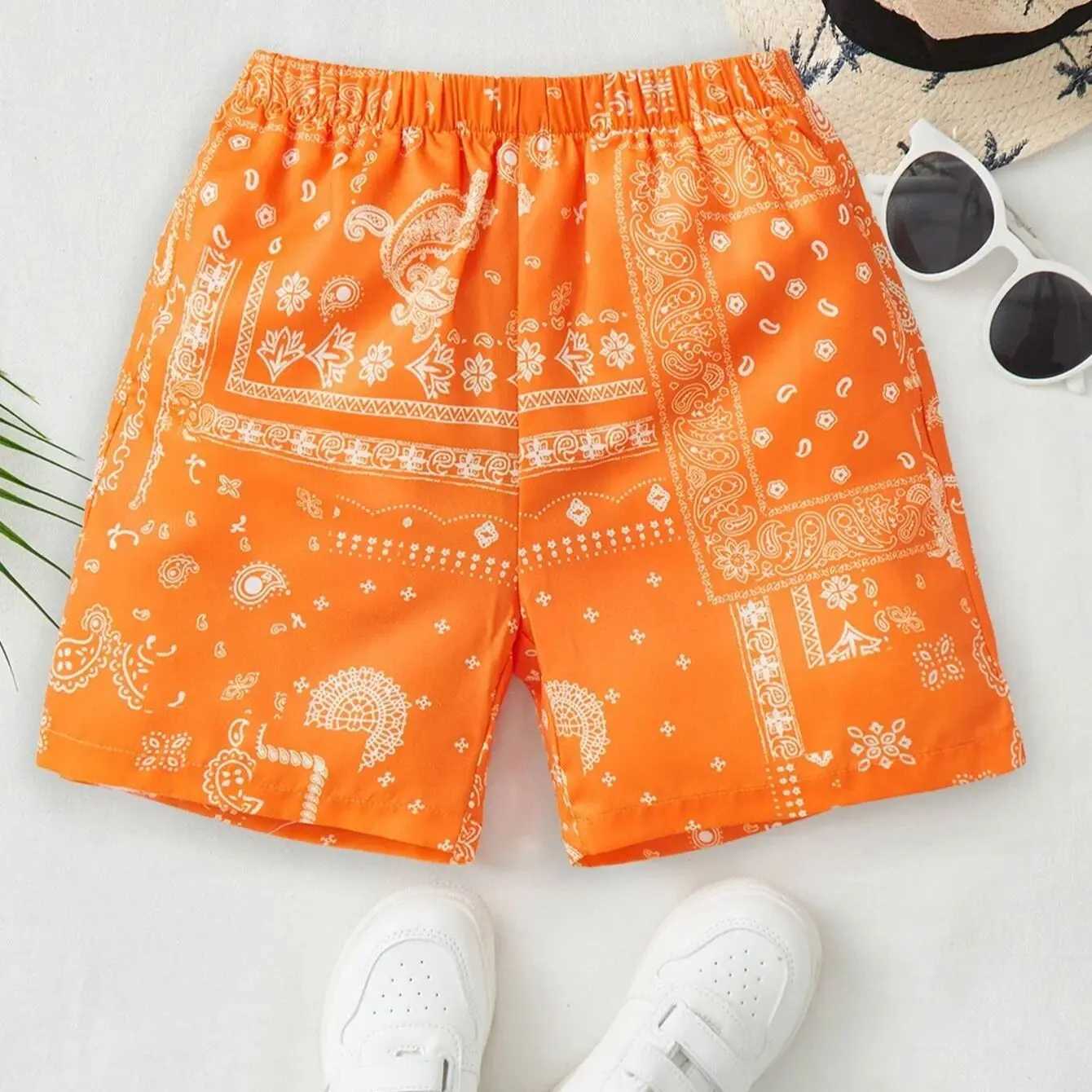 Boys and Girls Casual Breathable Shorts Cool and Comfortable Summer Printed Pattern Fashion Shorts X250410
