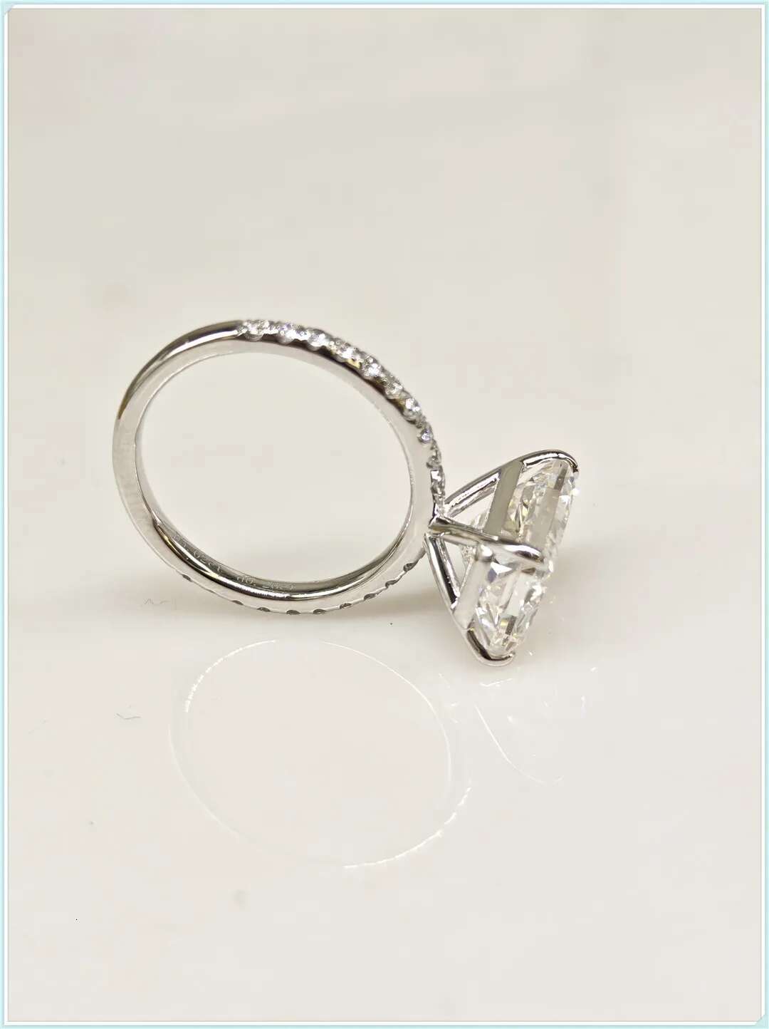 Real 18K gold diamond ring 5 Claredean Cut Lab Grow Diamond IGI Certificate Wedding diamond ring Female Factory wholesale