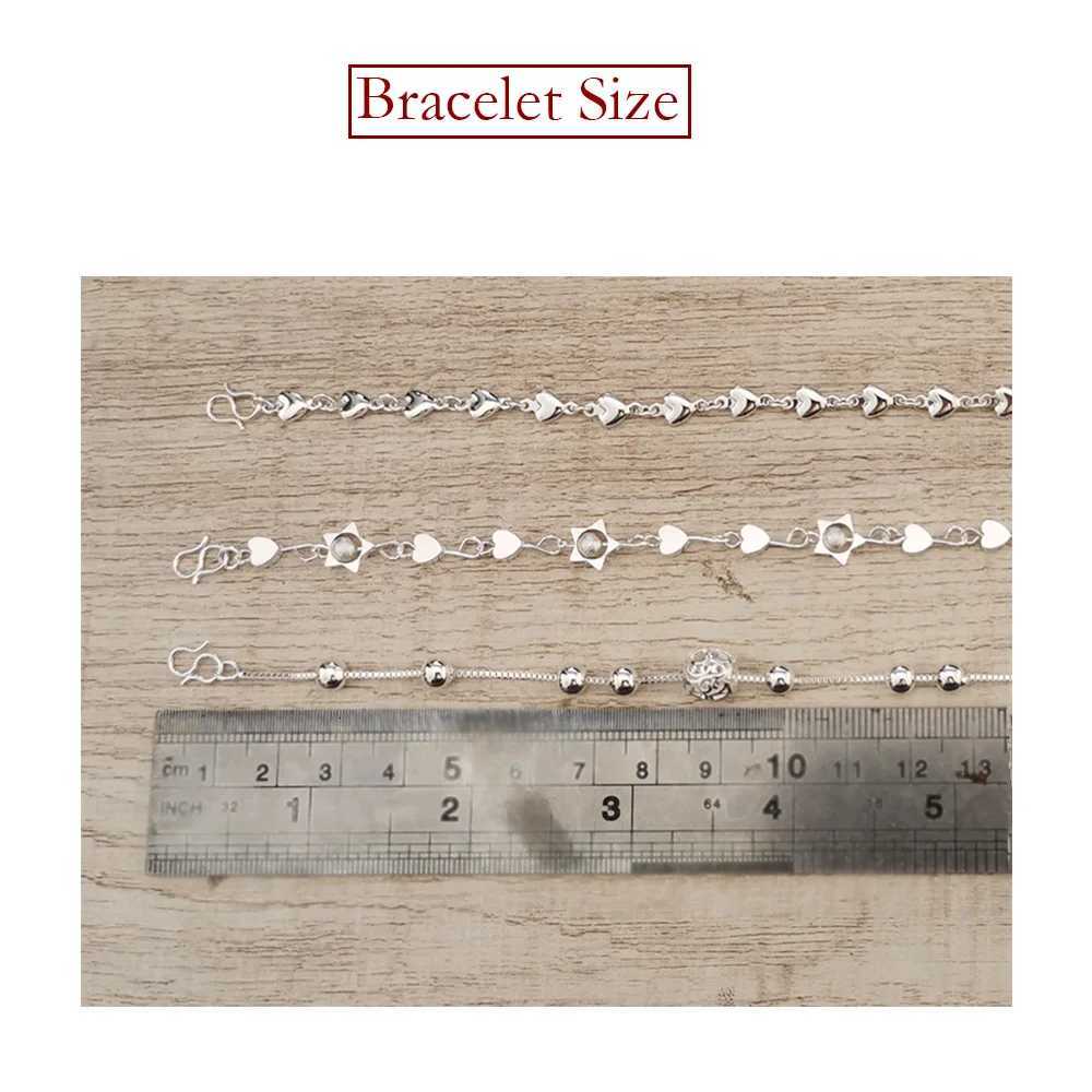 925 Sterling Silver Lucky Bead Charm Bracelets Woman Couple Chain Round Bangles Luxury Jewelry Accessories WholesaleT251110