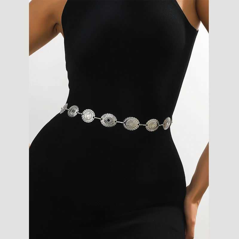 New waist chain dress set accessories with chain retro fashion version chain belt Wen Exquisite clothing accessories X250410