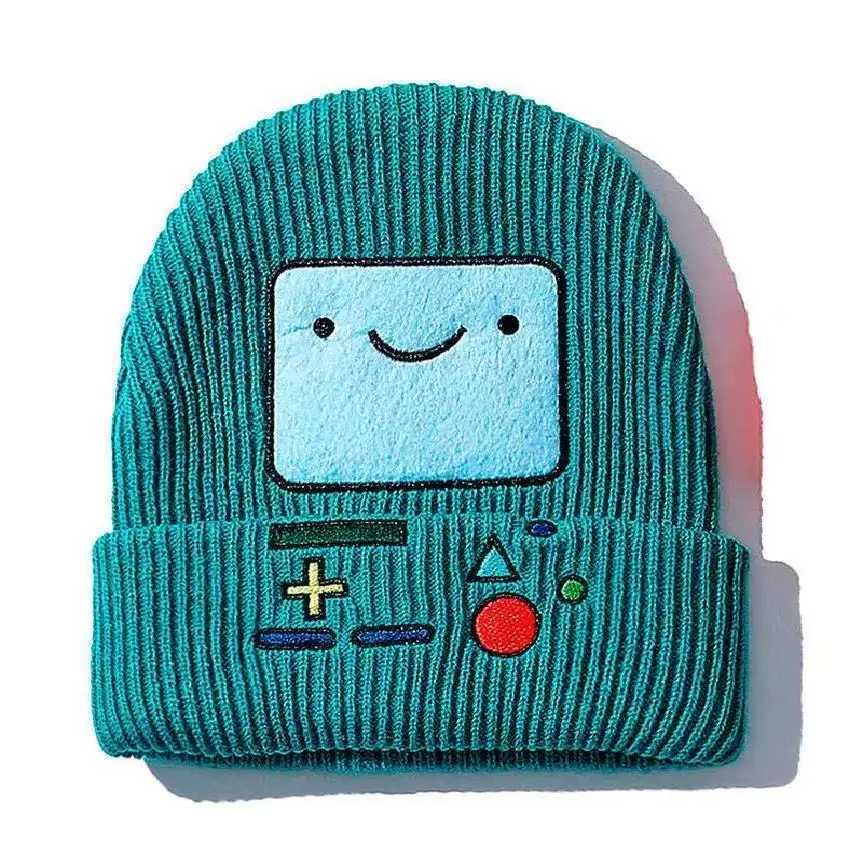 Autumn Winter Internet Celebrity Retro Game Console Cartoon Warm Adult Child Family Beanies Hat for Men Women Cold CapXJ251110